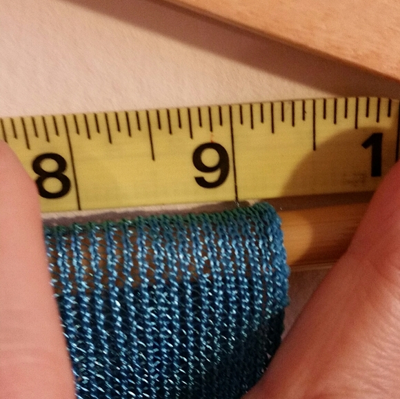 Turquoise Ruffled Scarf - Picture 6 of 8